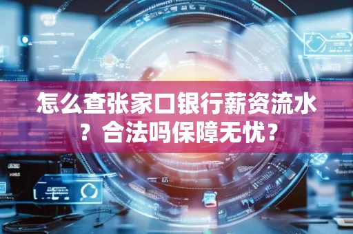 怎么查张家口银行薪资流水？合法吗保障无忧？