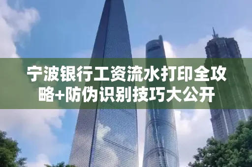 宁波银行工资流水打印全攻略+防伪识别技巧大公开