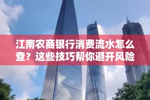 江南农商银行消费流水怎么查？这些技巧帮你避开风险