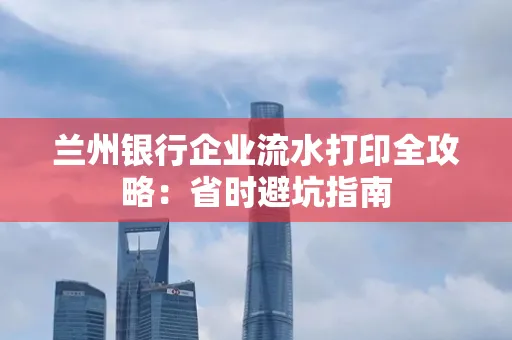 兰州银行企业流水打印全攻略：省时避坑指南