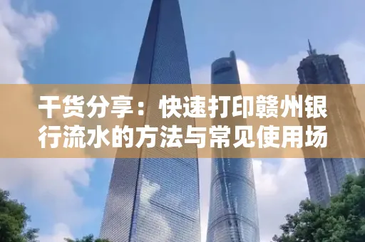 干货分享：快速打印赣州银行流水的方法与常见使用场景