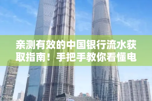 亲测有效的中国银行流水获取指南！手把手教你看懂电子账单查询